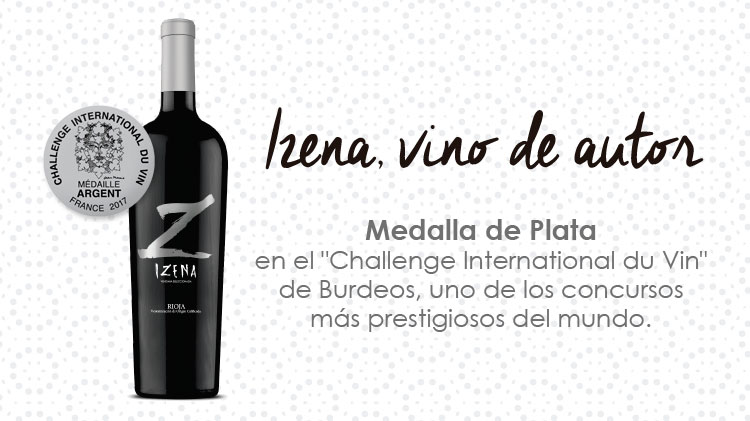 Medalla de plata para Izena en el Challenge International du Vin