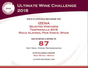 Ultimate Wine Challenge Izena-2016